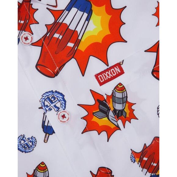 NWT Dixxon Flannel Co Party Button Up Shirts - Bombs Away - Men's Size Medium - Picture 2 of 6